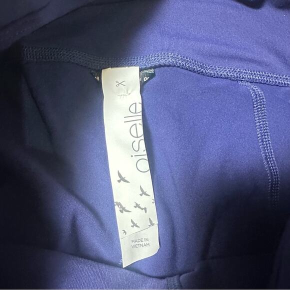 Oiselle Blue Cropped Side Pocket Leggings - Picture 5 of 8